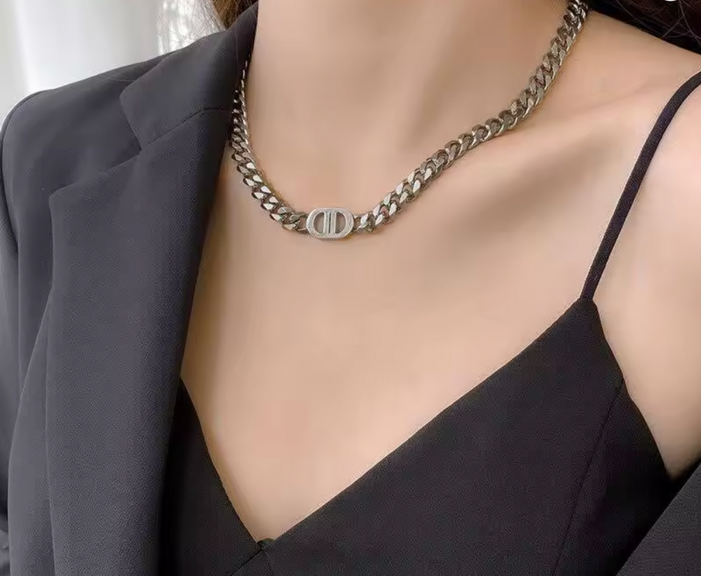 Silver Plated Streetwear Choker Jewelry for Women