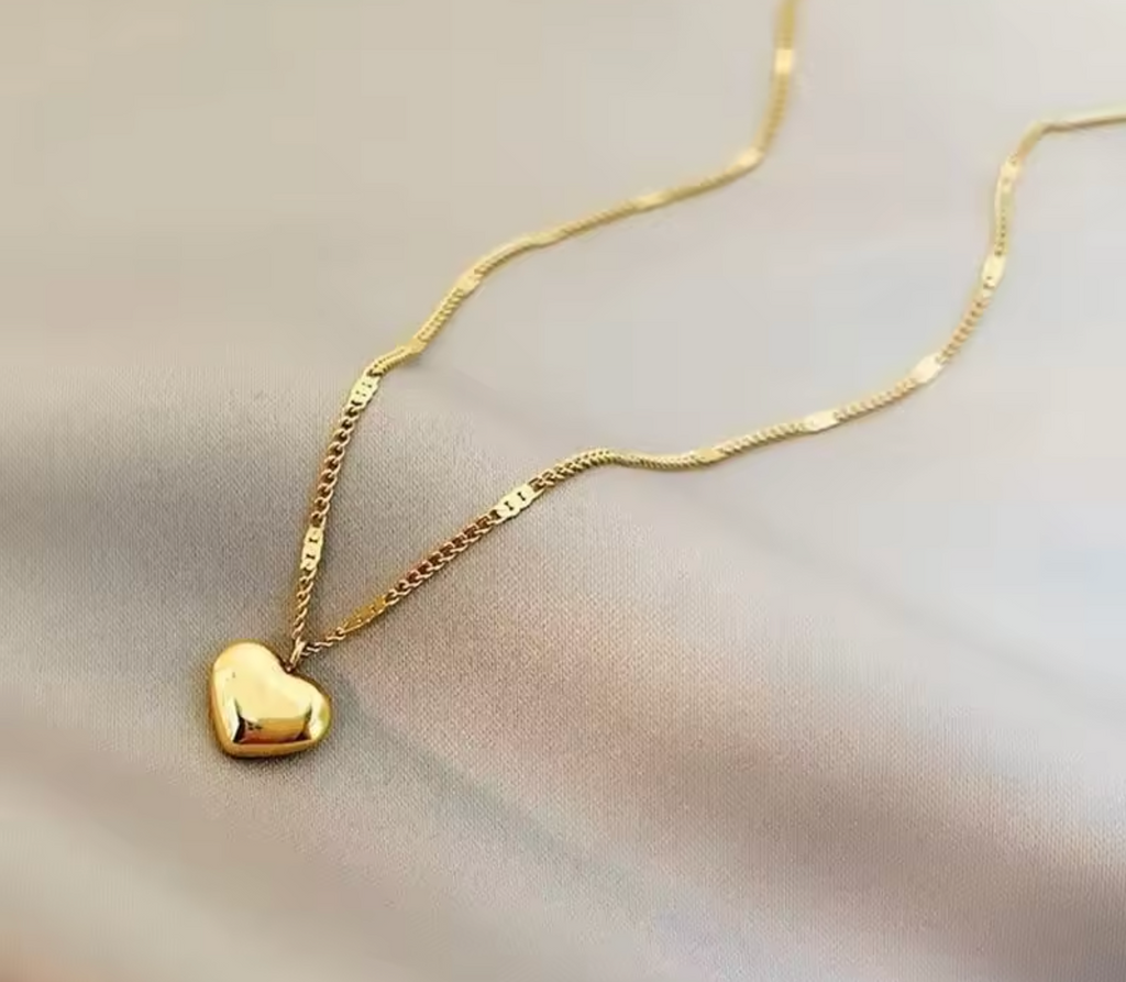 Simple Sweet Couple Clavicle Chain