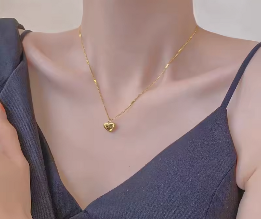 Simple Sweet Couple Clavicle Chain