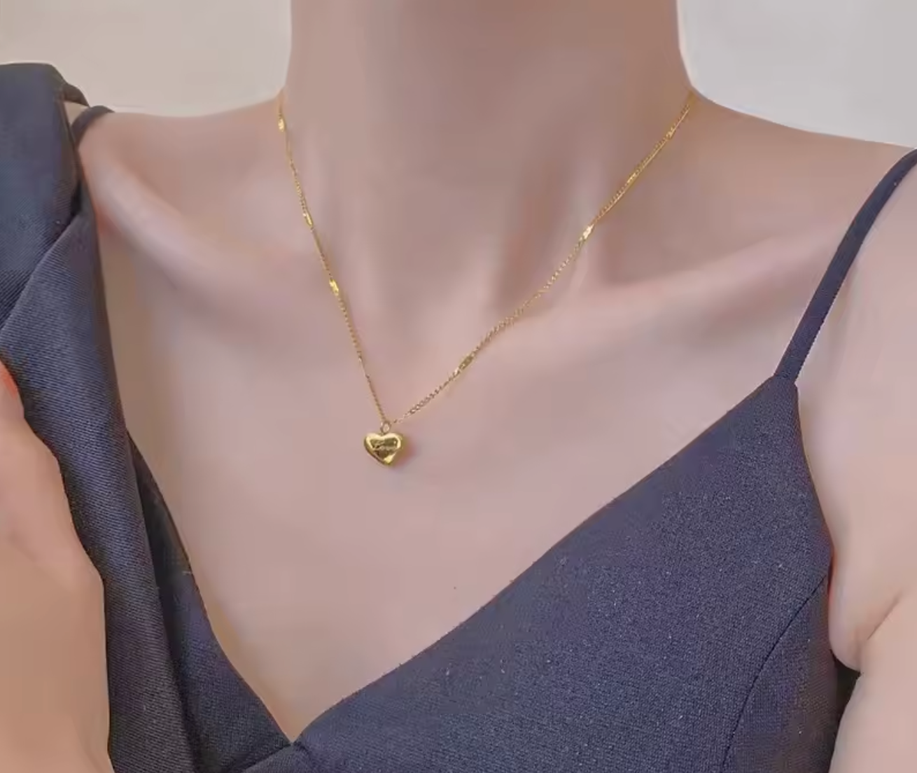 Simple Sweet Couple Clavicle Chain