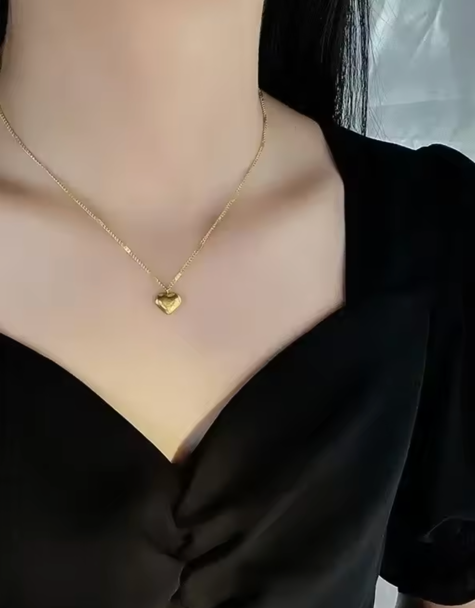 Simple Sweet Couple Clavicle Chain
