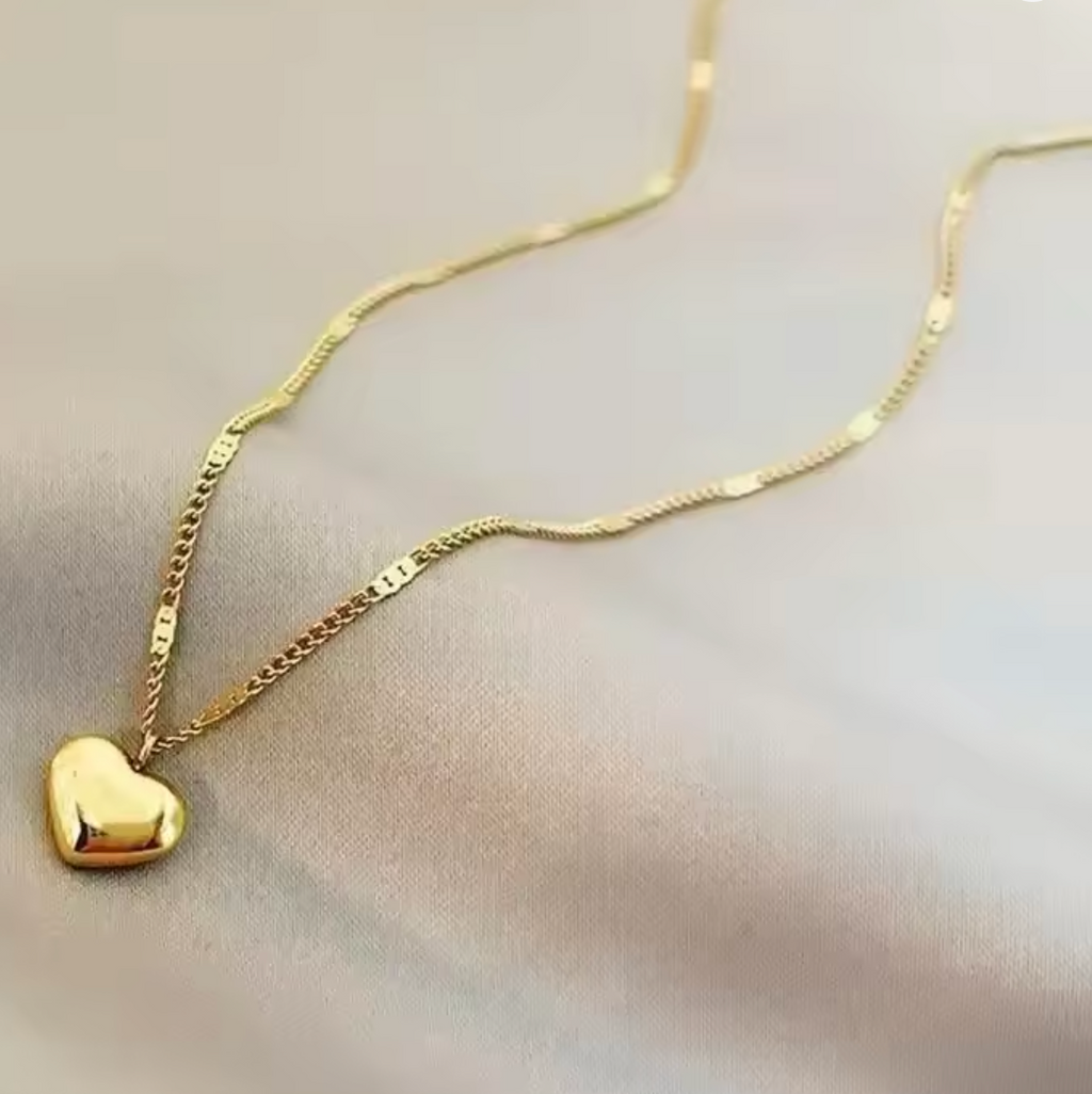 Simple Sweet Couple Clavicle Chain