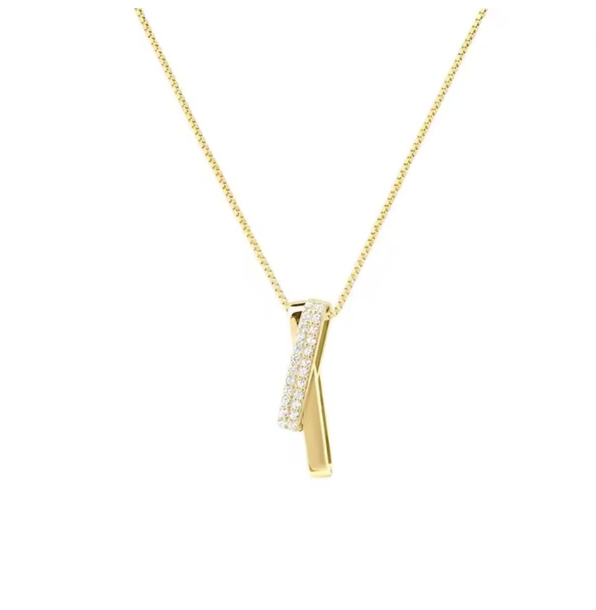 925 Sterling Silver Geometric Charm Necklace
