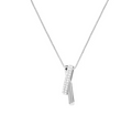 925 Sterling Silver Geometric Charm Necklace
