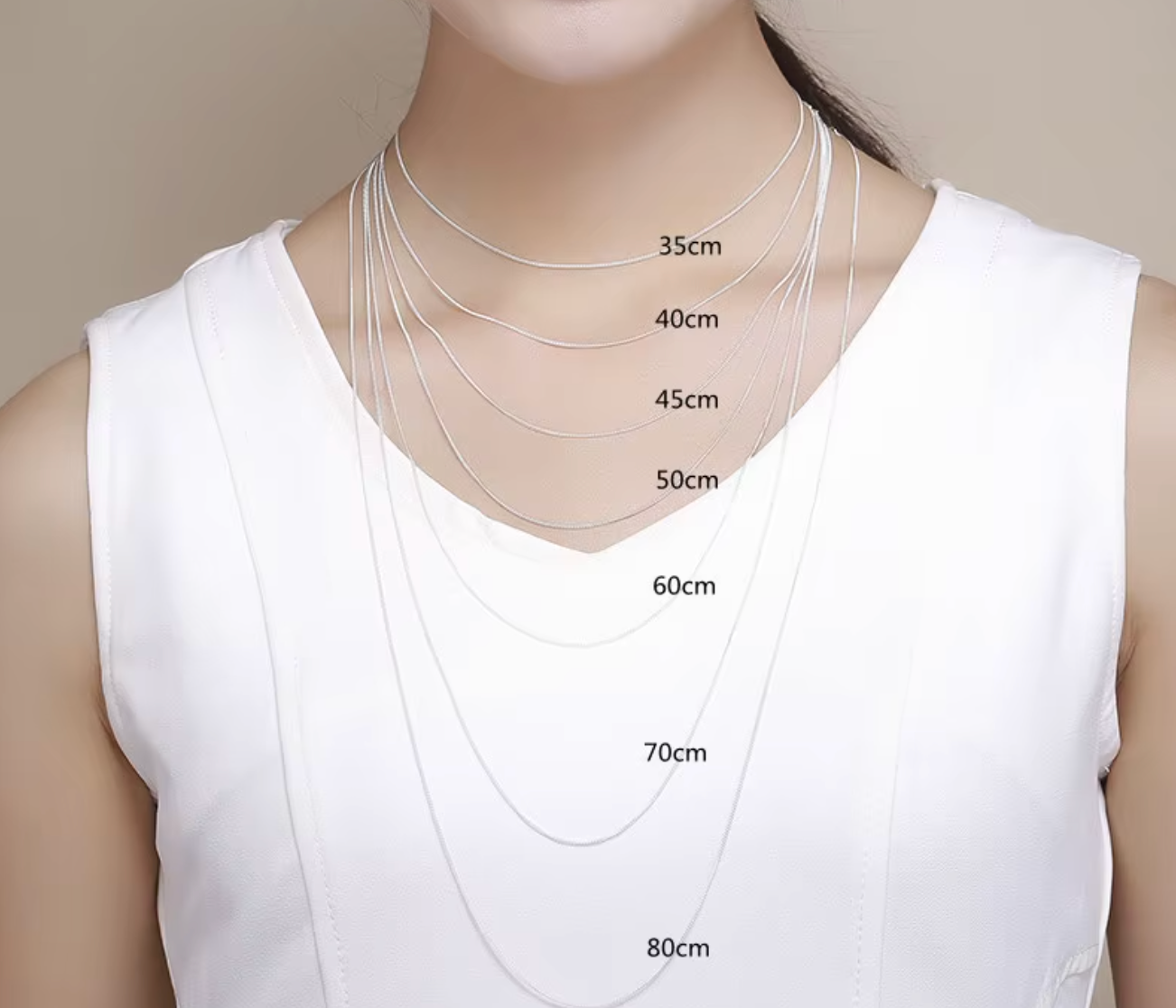 1mm Thin 925 Sterling Silver Side Curb Chain Choker Necklace