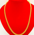 24K Gold Plated Dragon Head Rope Necklace
