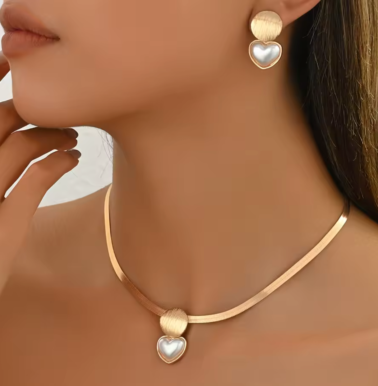 3PCS Elegant Gold Jewelry Set