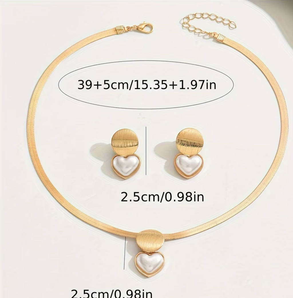3PCS Elegant Gold Jewelry Set