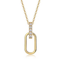 Sweetrain 2mm Moissanite Pendant Necklace