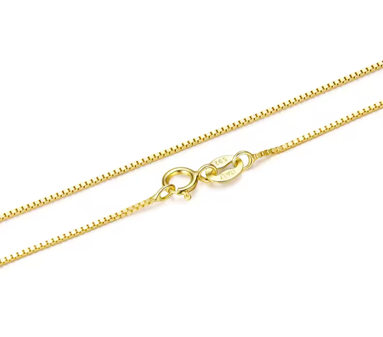 925 Sterling Silver Box Chain Necklace