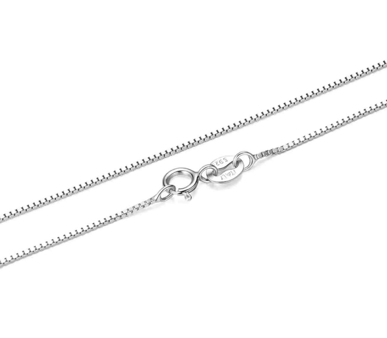 925 Sterling Silver Box Chain Necklace